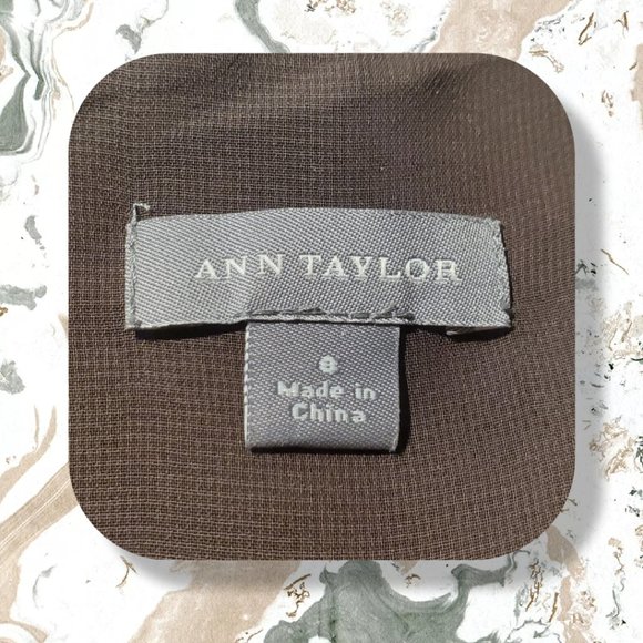 Ann Taylor size 8 brown & blue wide-strap camisole, EUC - Picture 4 of 6